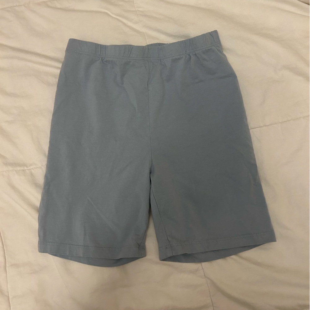 12th Tribe sunset cliffs blue biker shorts
